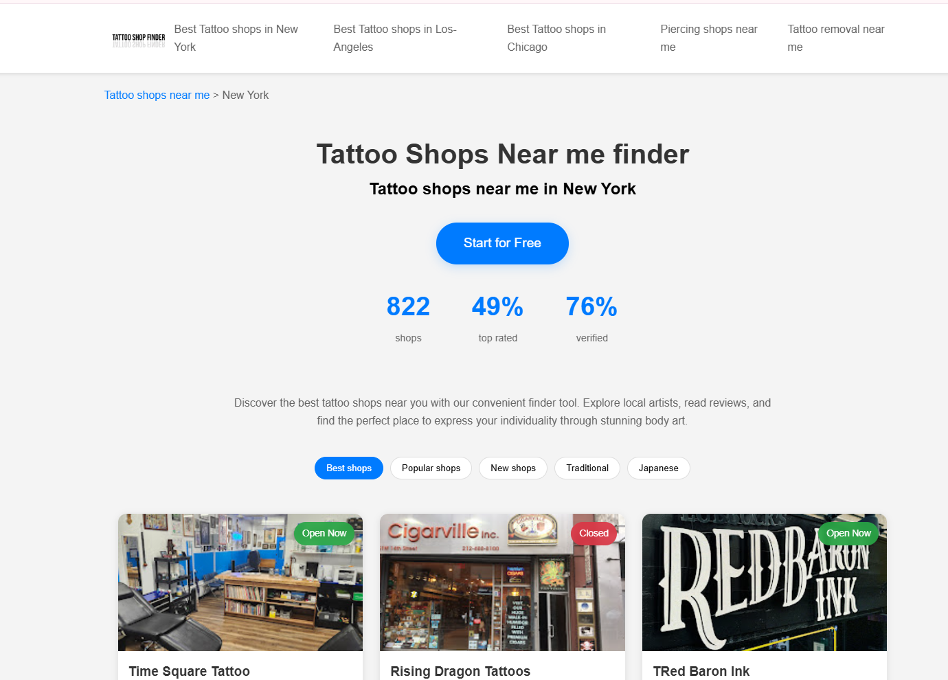 Tattoo -Läden in meiner Nähe Finder Medien 2