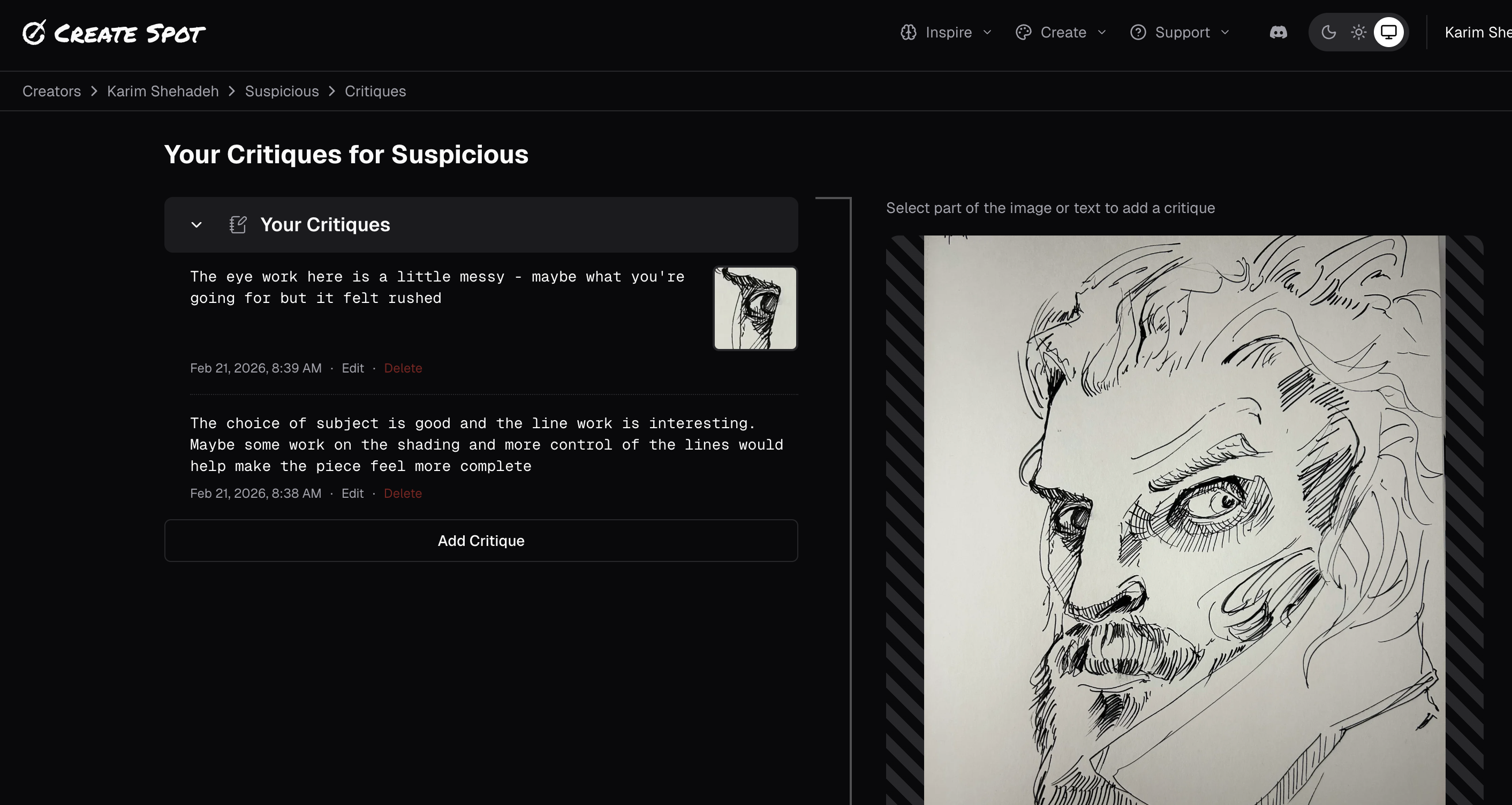 Create Spot gallery image