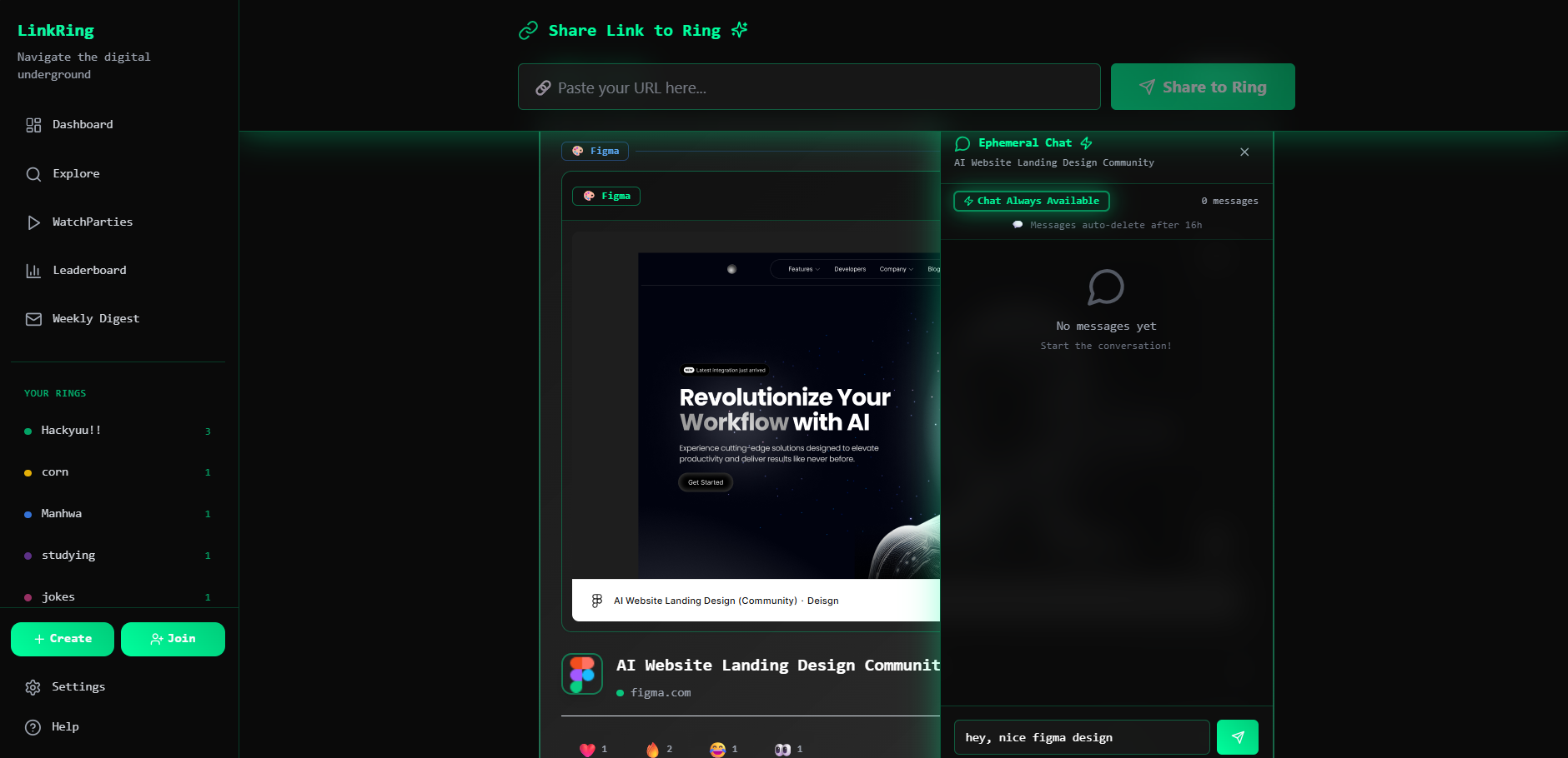 LinkRing - Private link-sharing circles media 4