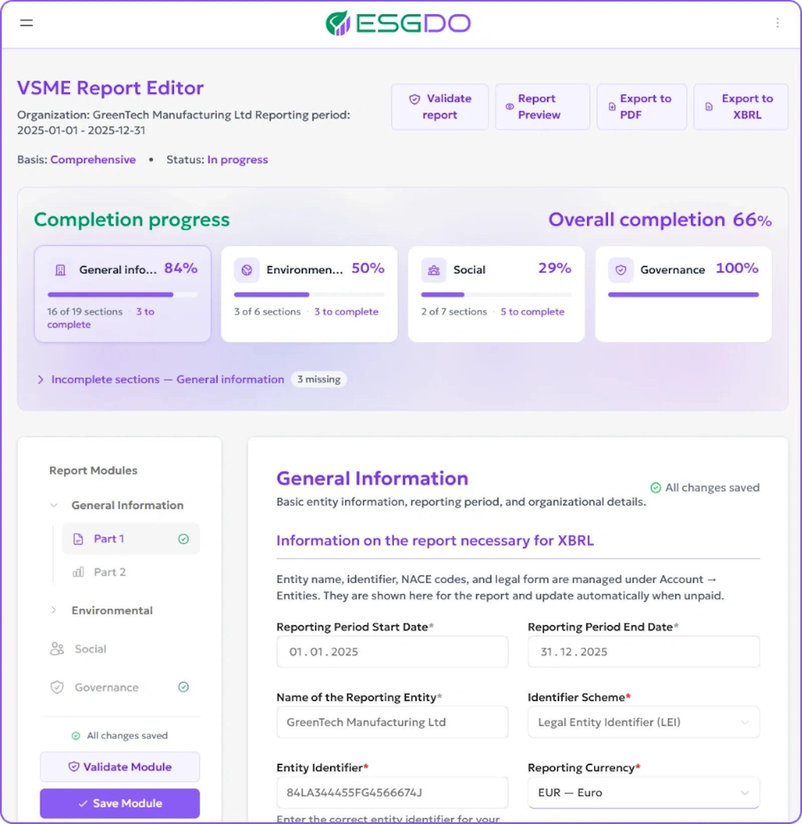 ESGDO screenshot 3
