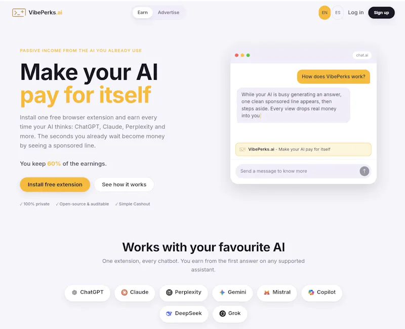 VibePerks.ai screenshot 1