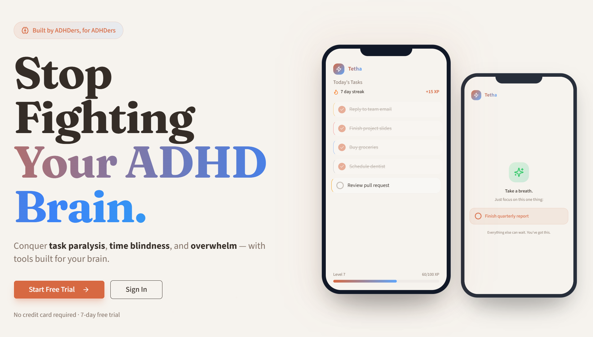 Tetha - Main product screenshot demonstrating key features and user interface