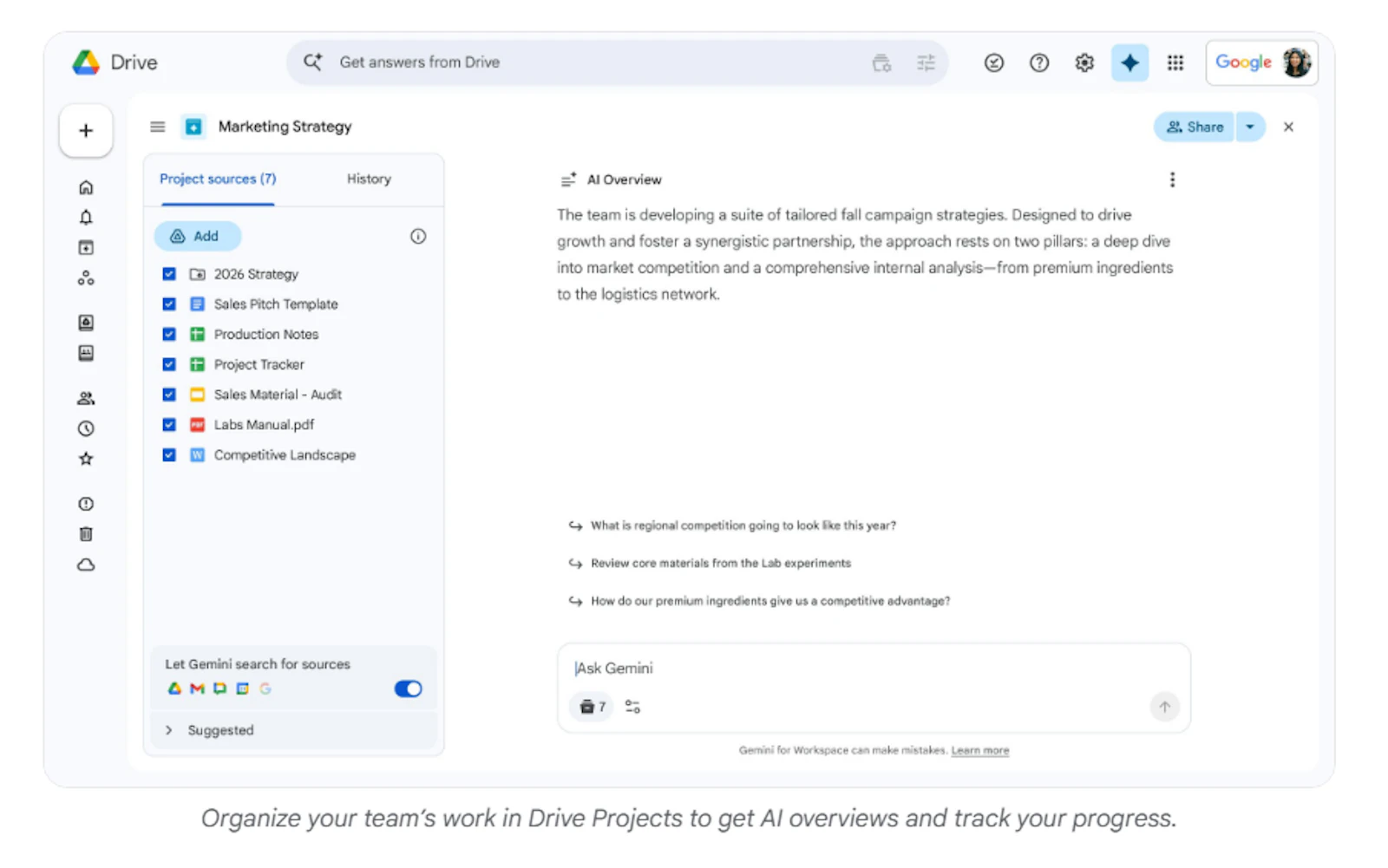 Google Workspace Intelligence screenshot 3