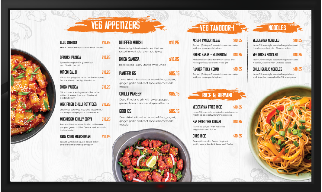 Media Màn hình menu kỹ thuật số Signa 2
