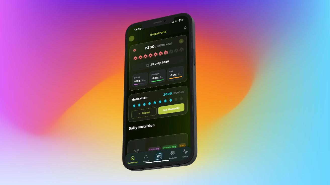 وسائط supatrack - تطبيق اللياقة والتغذية 1