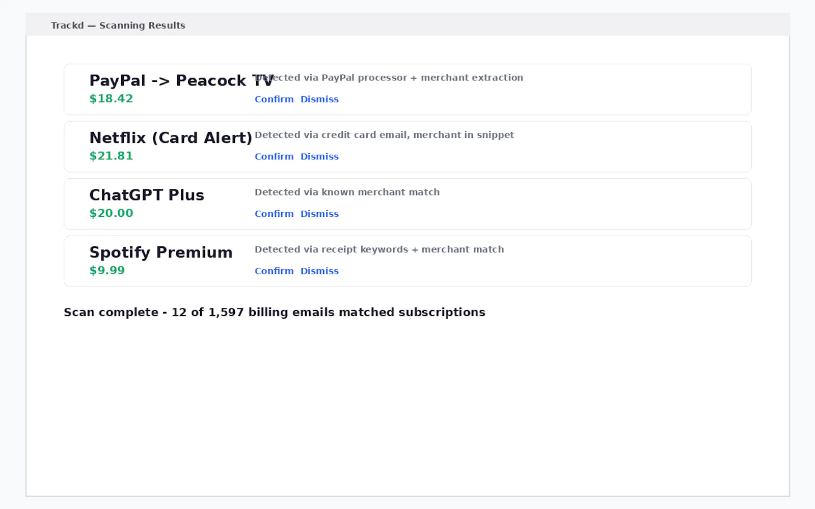 Trackd screenshot 3