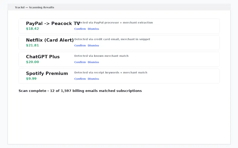 Trackd screenshot 3