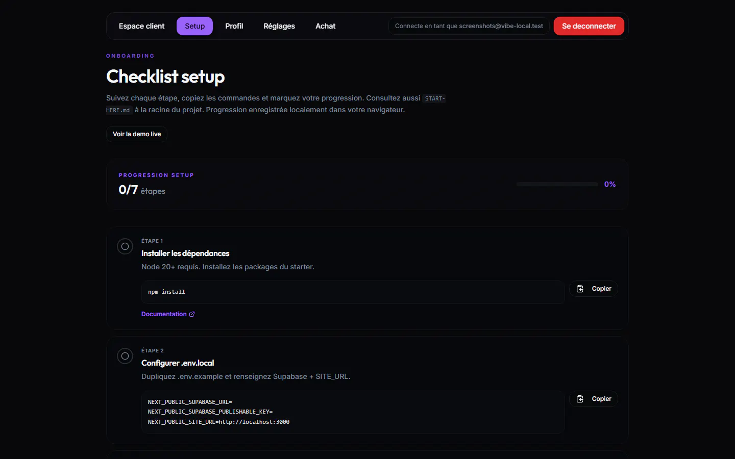 Vibe PWA Starter-kit gallery image