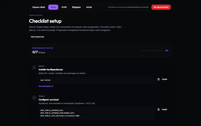 Vibe PWA Starter-kit screenshot 4