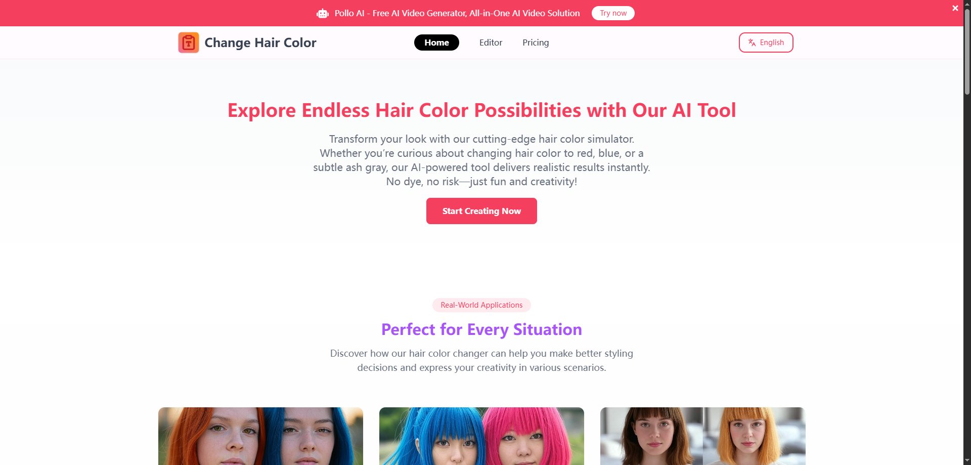 Média Changer la couleur des cheveux en ligne - Outil d'essai de couleur de cheveux virtuelle |Changer la couleur des cheveux 1