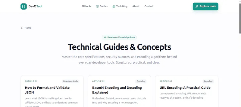 DevX Tool — Free Online Developer Suite screenshot 4