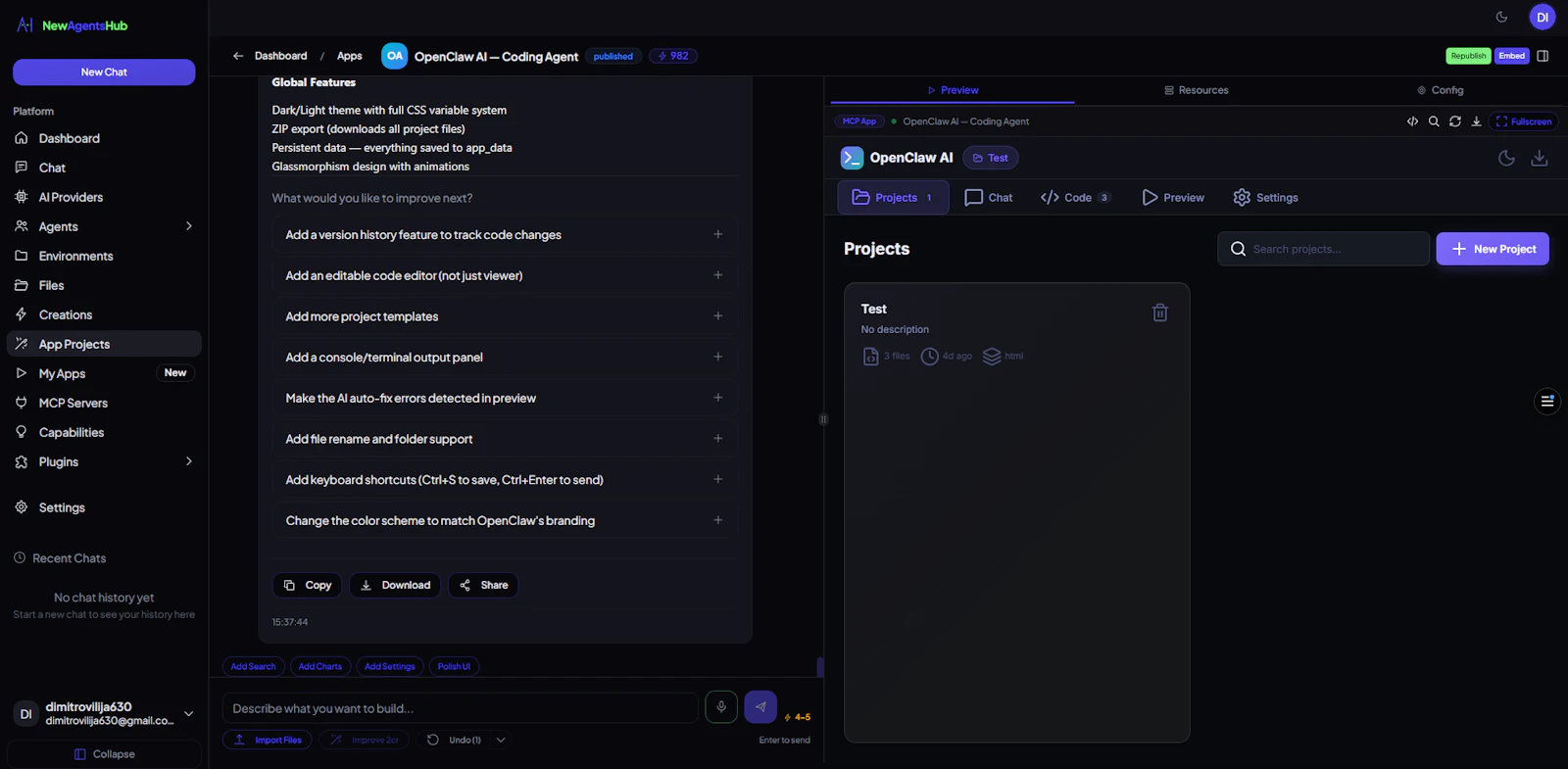 NewAgentsHub screenshot 2