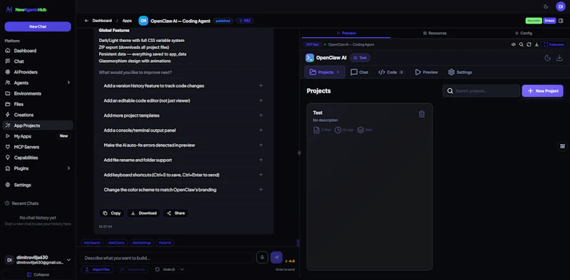 NewAgentsHub screenshot 2