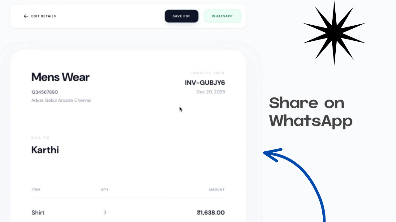 EsyInvoice - Screenshot 3 showing product features and functionality
