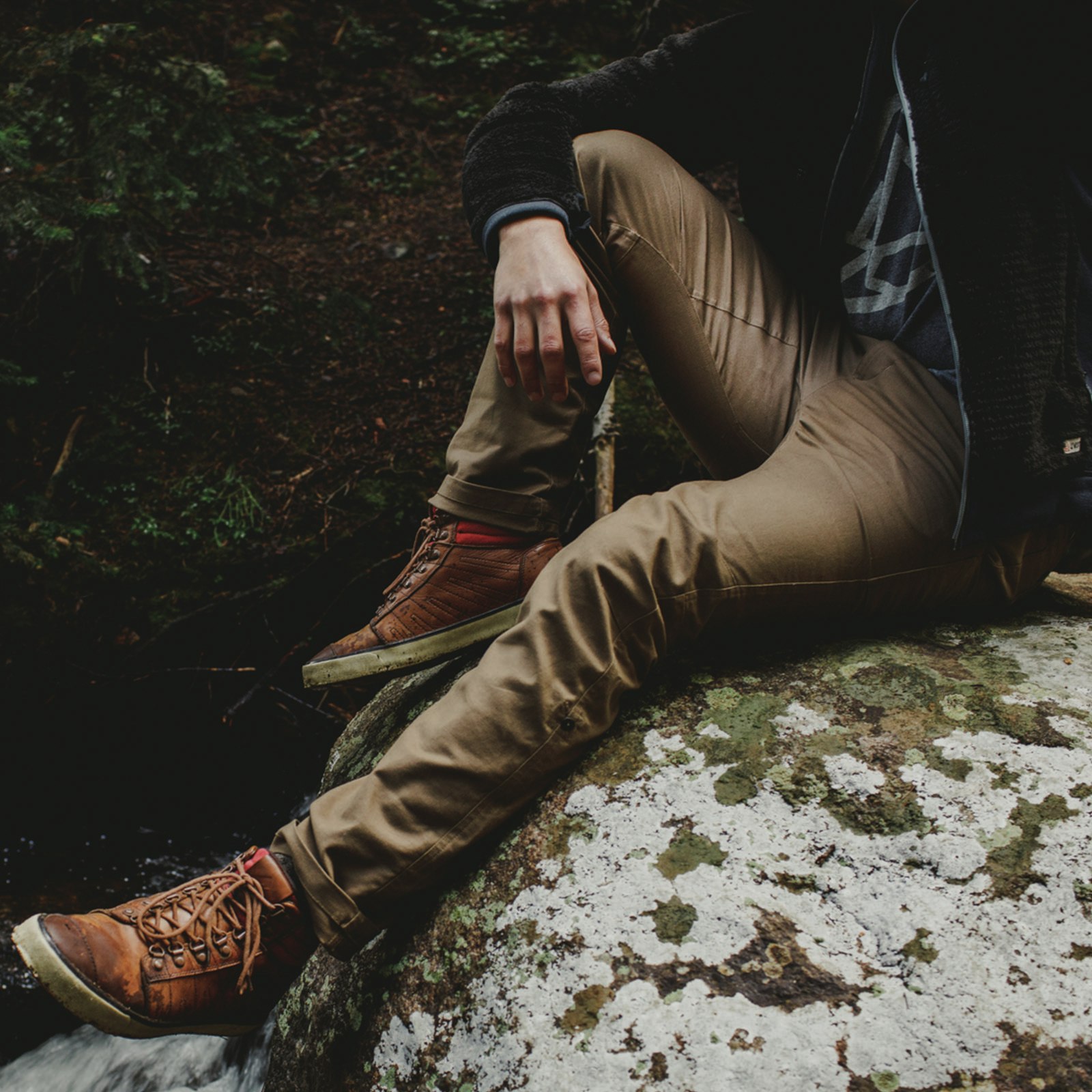 Hi-Wool Fleece & Flex Canvas Pants gallery image