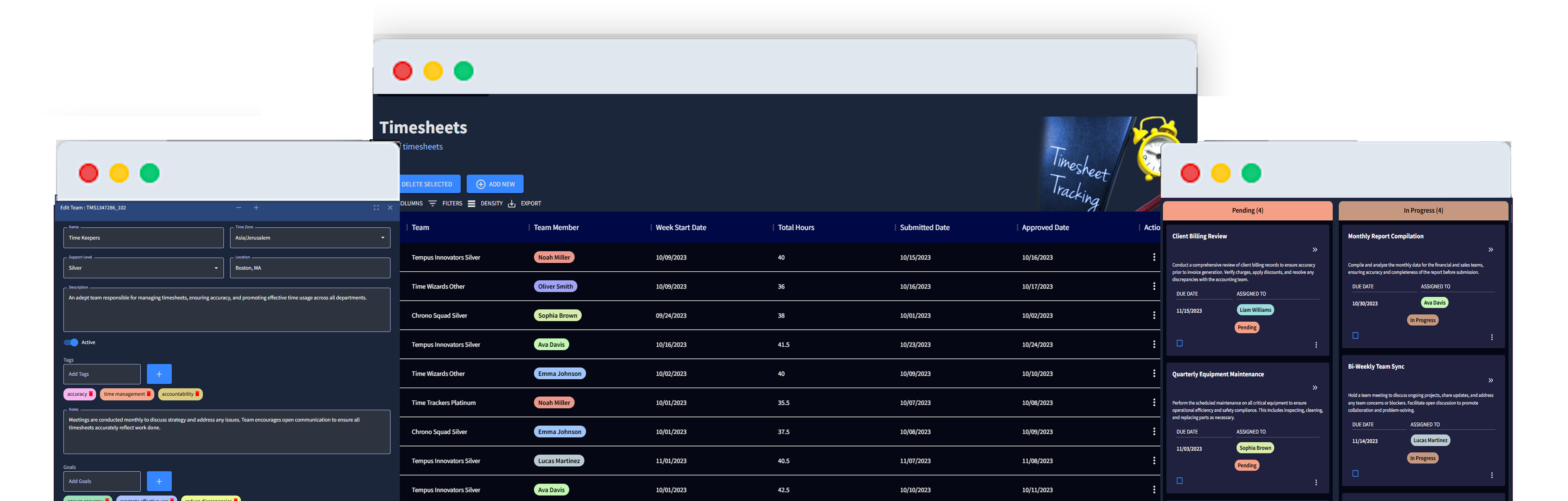 GoTimio® - Main product screenshot demonstrating key features and user interface