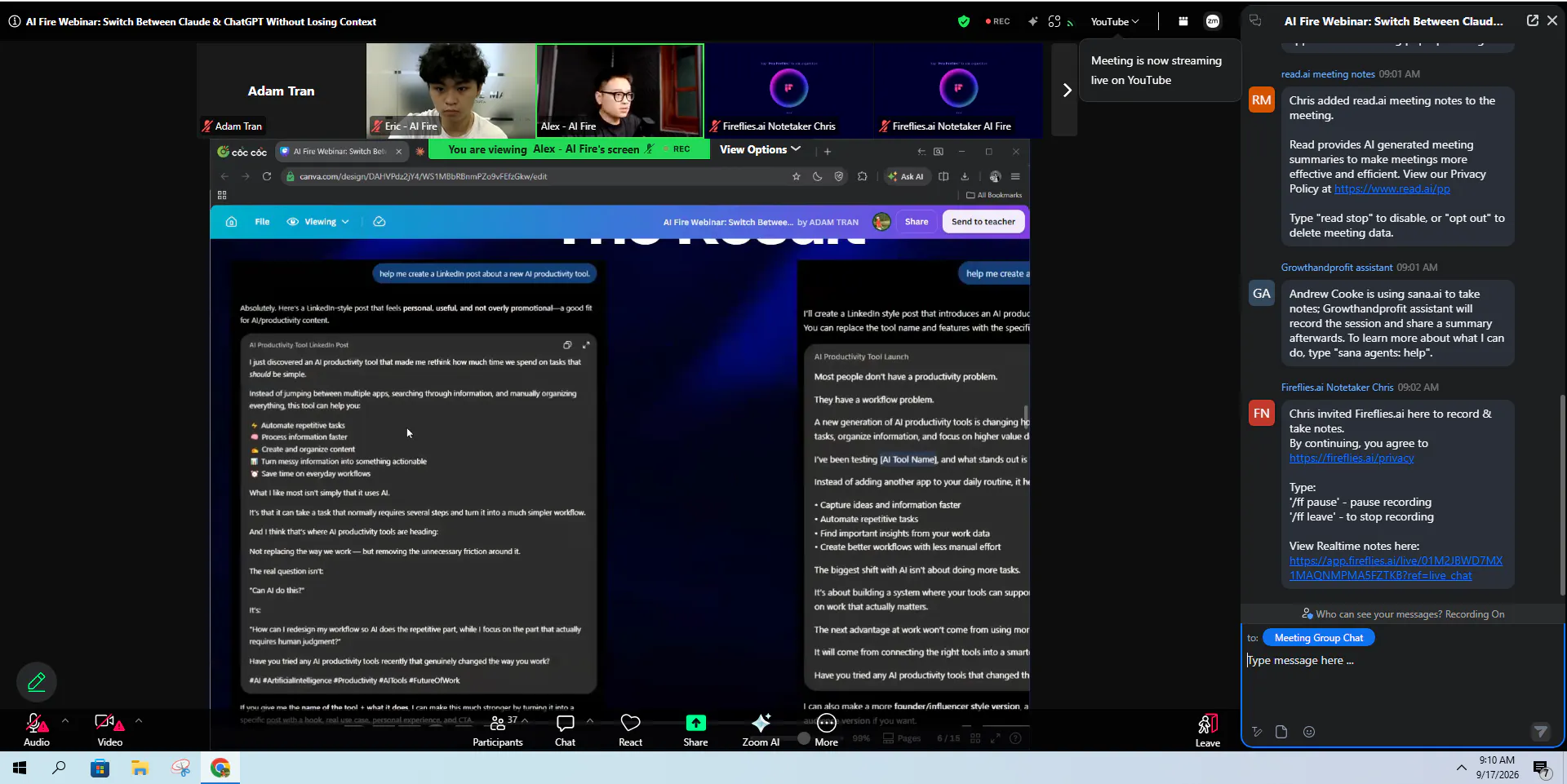 ChatGPT and Claude Context Transfer gallery image