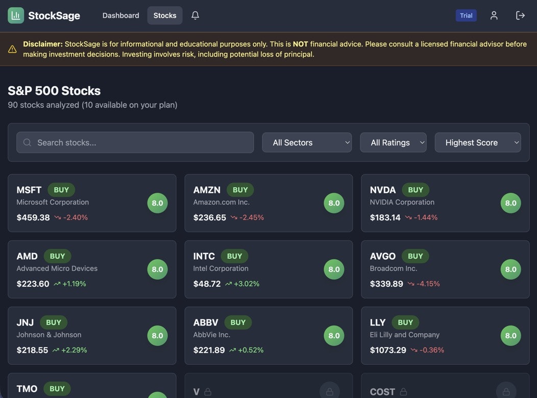 StockSage gallery image