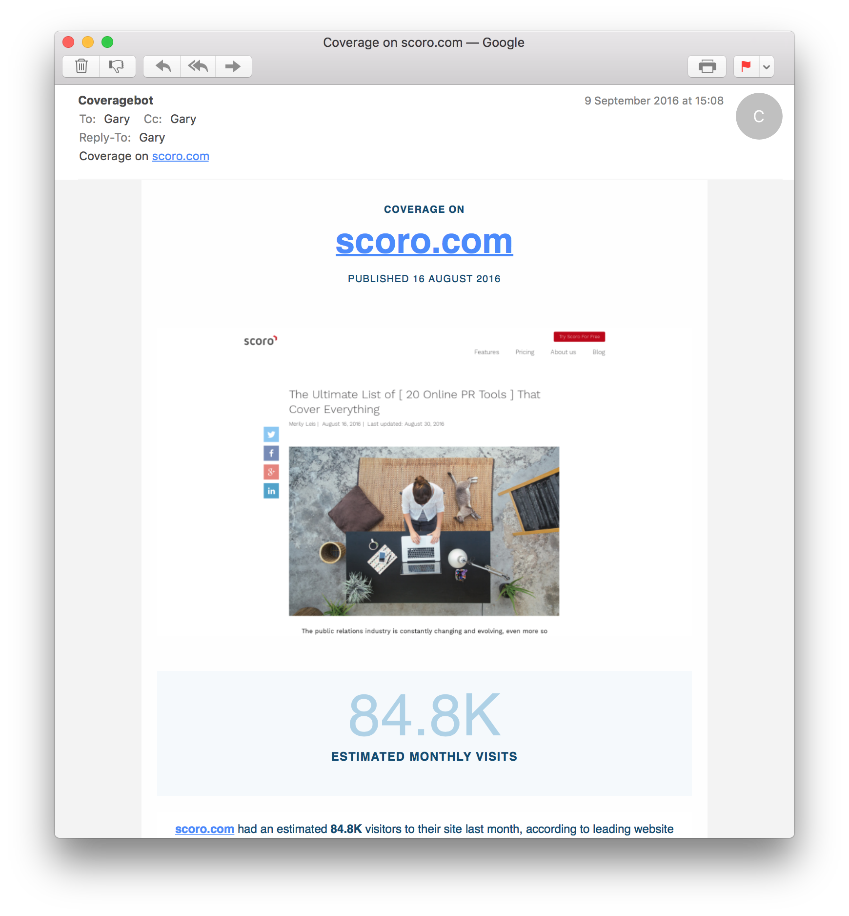 Coveragebot.com gallery image