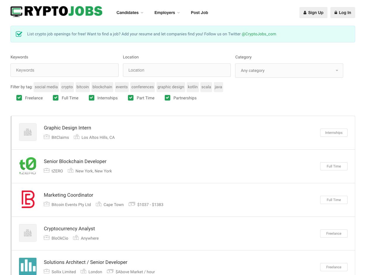 CryptoJobs gallery image
