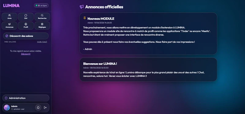 LUMINA - Online Tchat  screenshot 4