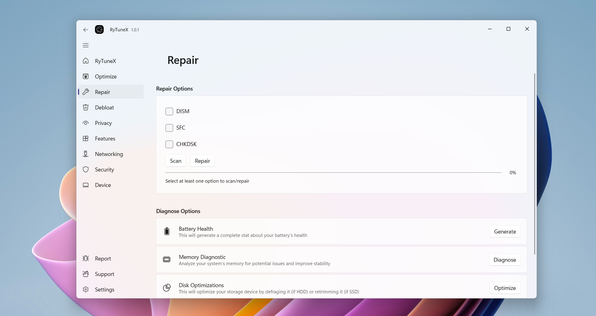وسائط Rytunex - Windows 10 و 11 Optimizer |تعزيز الأداء والخصوصية 9