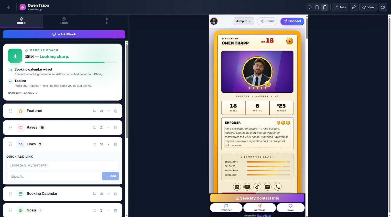 RaveRep screenshot 3