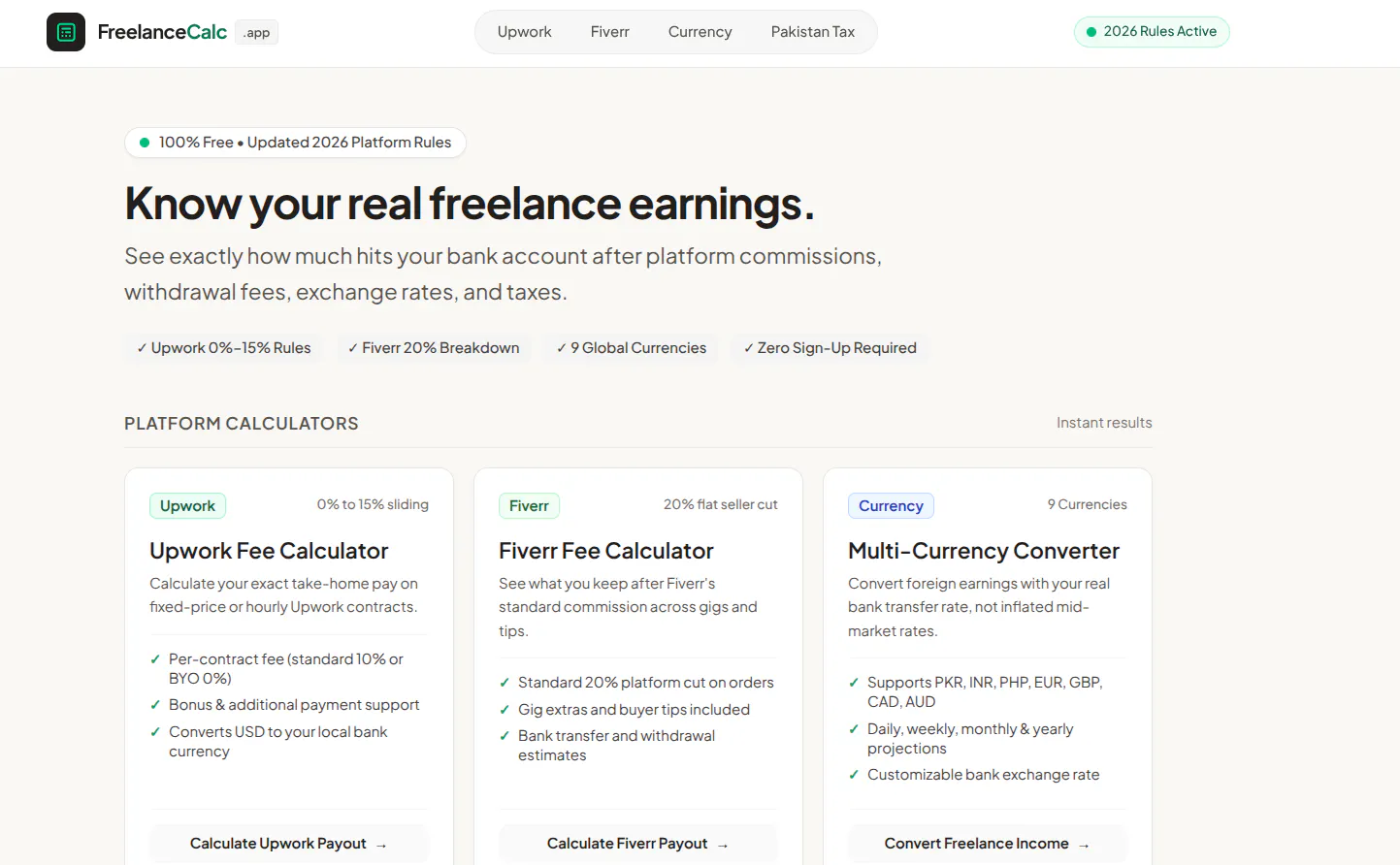 Freelance Fee Calculator gallery image