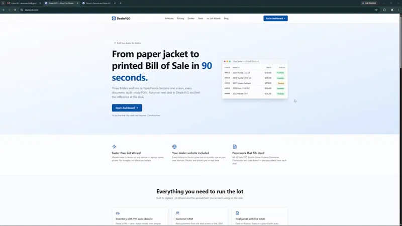 DealerVLO screenshot 1 (video preview)