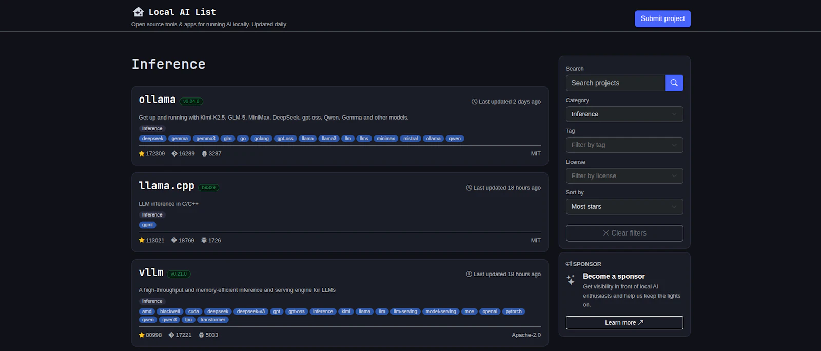 Local AI List screenshot 2