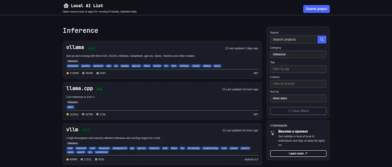 Local AI List screenshot 2