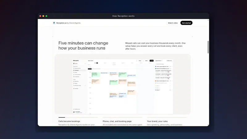 Reception.ai screenshot 4
