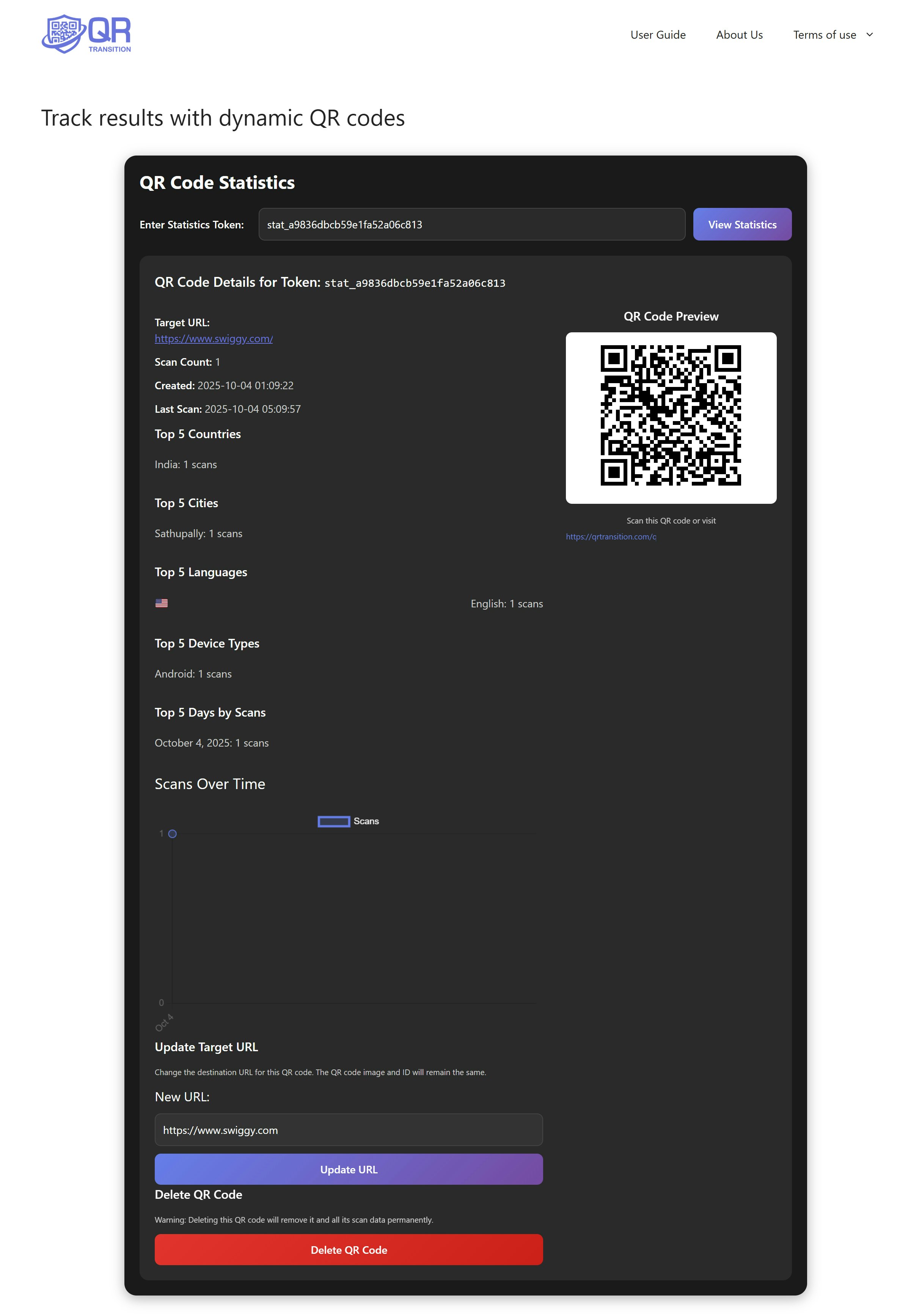 Média Free Dynamic QR Code Generator - Generate customizable QR codes with detailed scan tracking 2