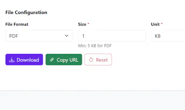 Dummy File Generator by WebNestix gallery image