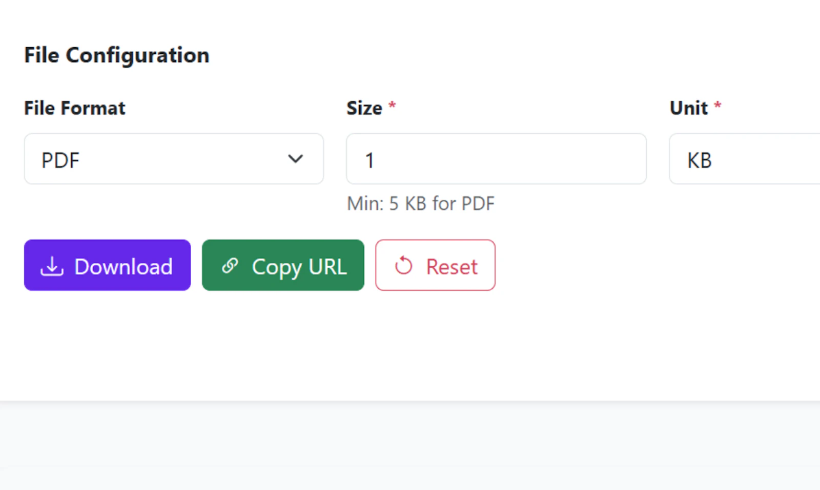 Dummy File Generator by WebNestix screenshot 1