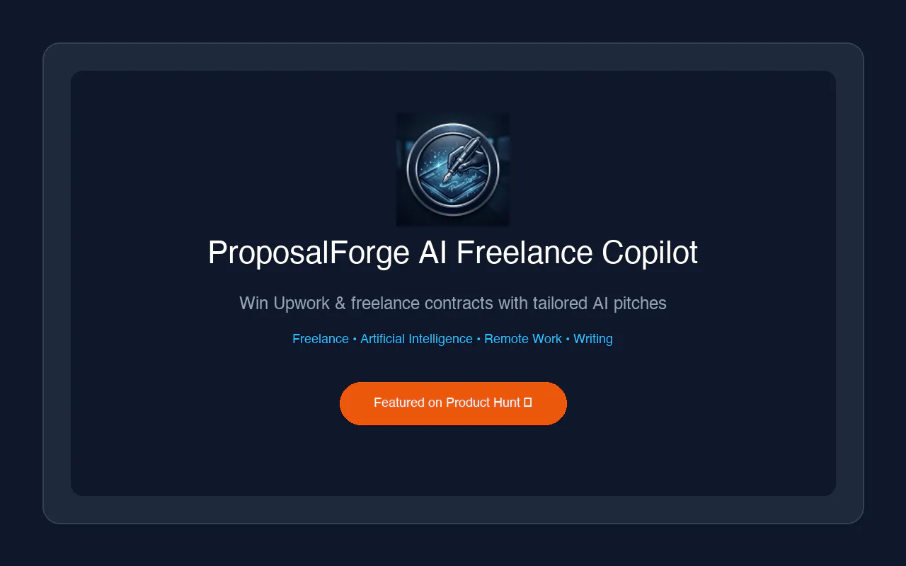 ProposalForge AI Freelance Copilot gallery image