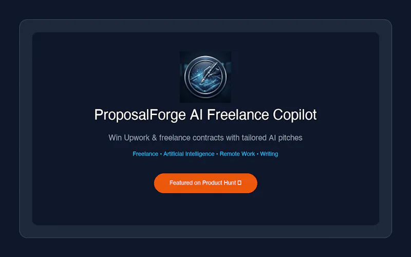 ProposalForge AI Freelance Copilot screenshot 3