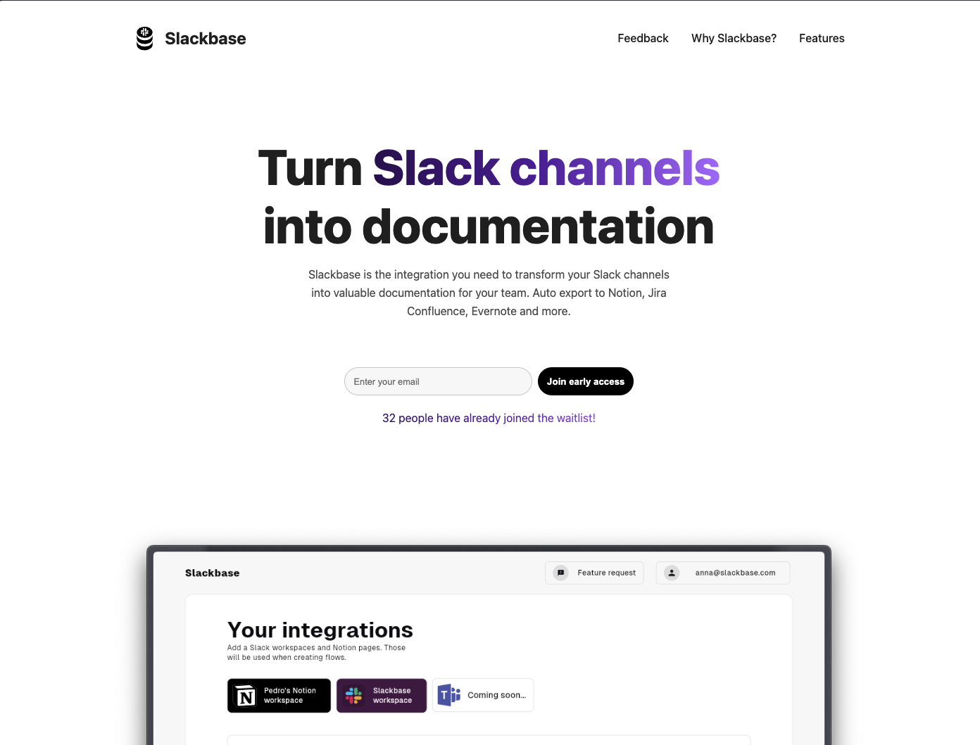 Slackbase - Trasforma i canali di allentamento in documentazione interna dell'azienda media 3