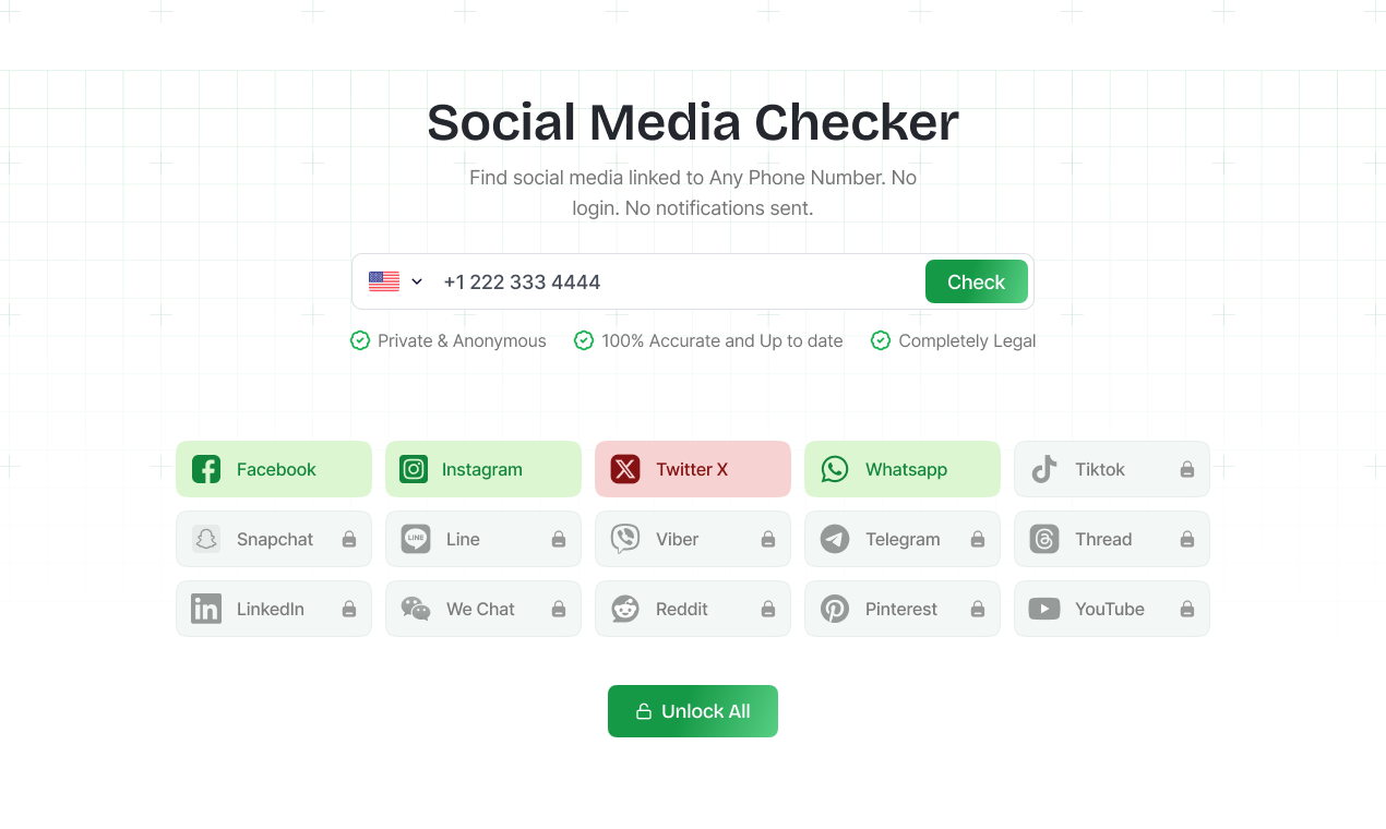 ScanSocial - Know Which Socials a Number Uses media 3