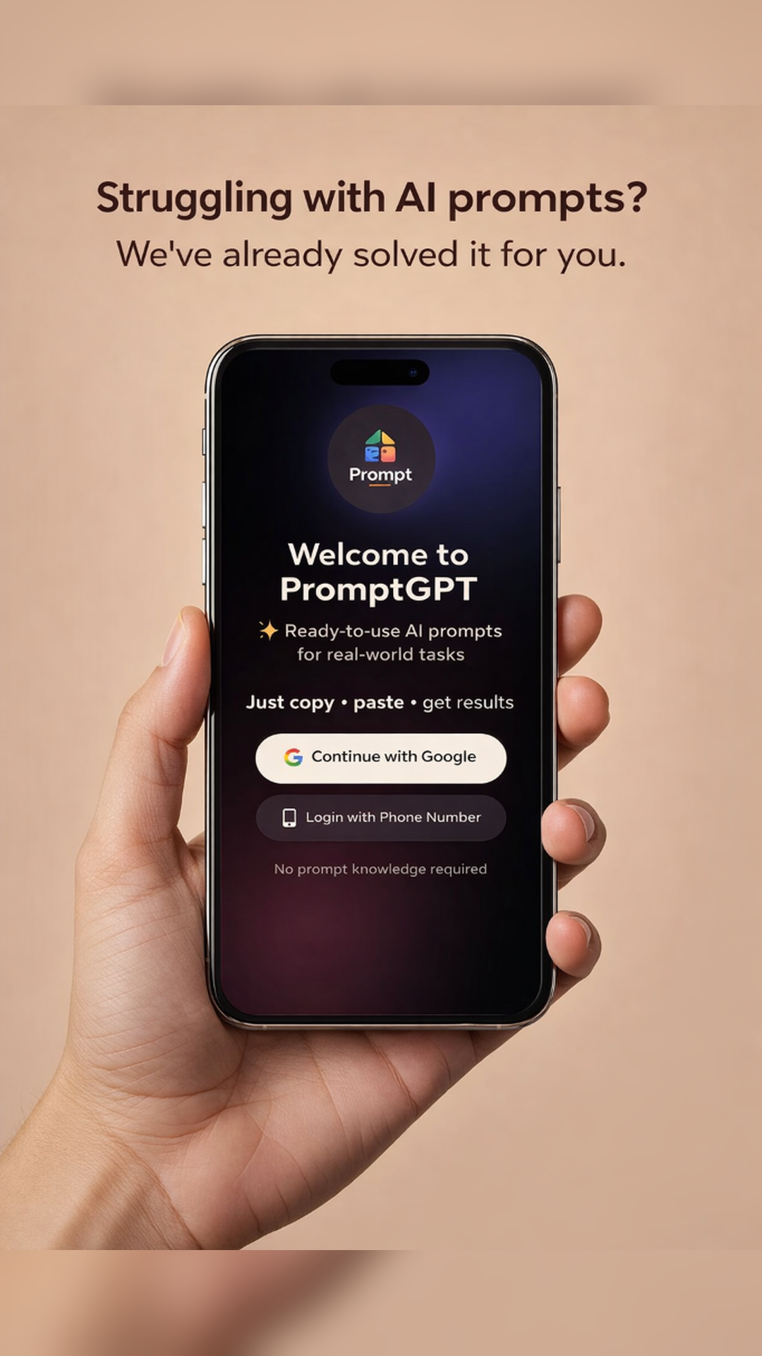 Prompt GPT : Ai Prompt Generator - Main product screenshot demonstrating key features and user interface