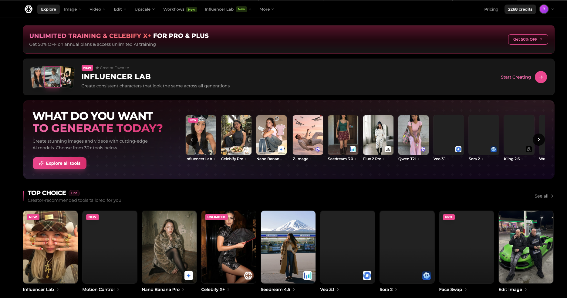 CelebifyAI - Scale AI Influencers - Screenshot 4 showing product features and functionality