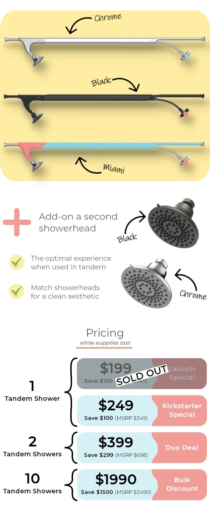 Tandem Shower by Boona gallery image