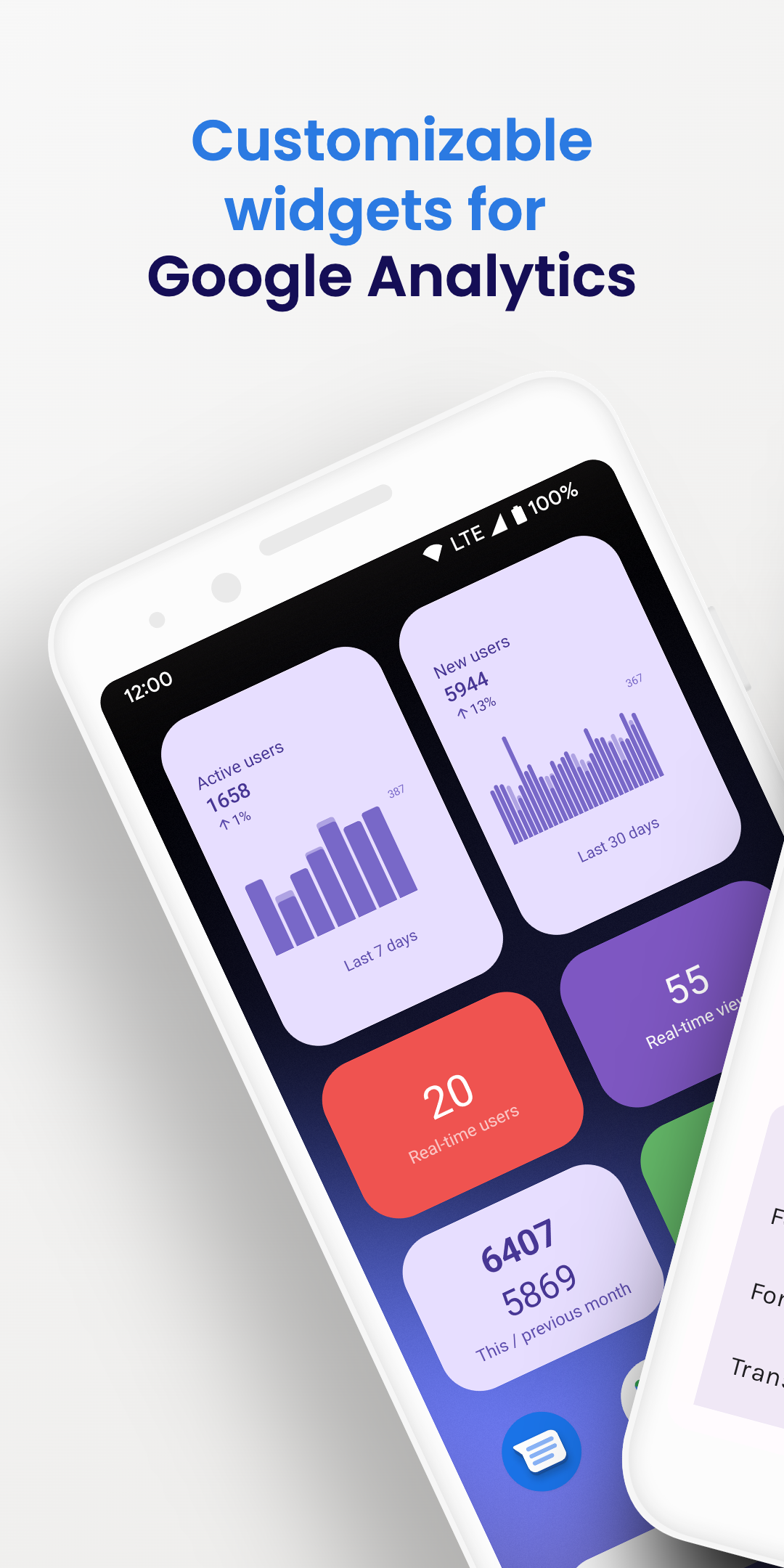 Widgets e alertas de análise para Android media 2