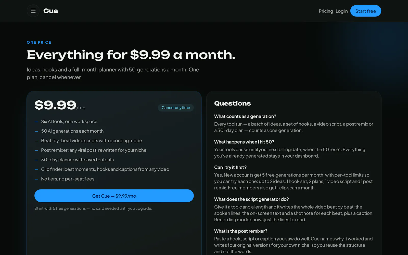 Cue For Creators screenshot 4