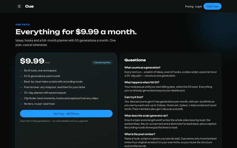 Cue For Creators screenshot 4
