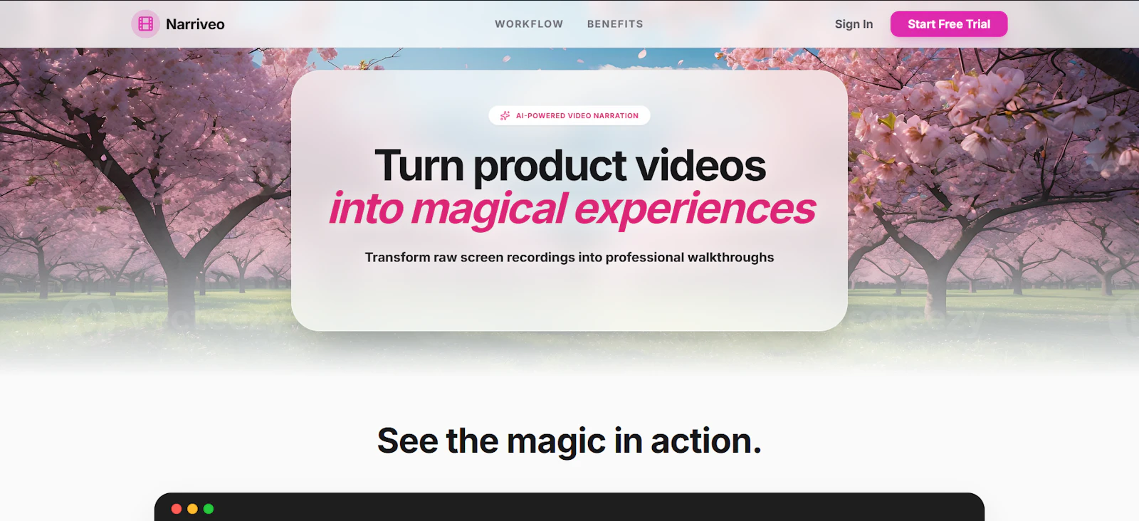 Narriveo screenshot 1
