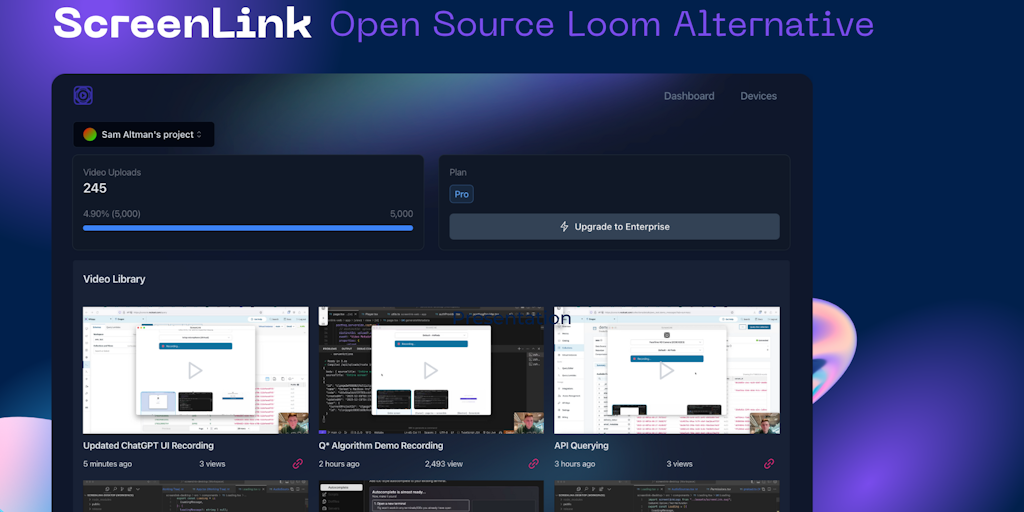 ScreenLink: The Open Source Loom Alternative | Product Hunt