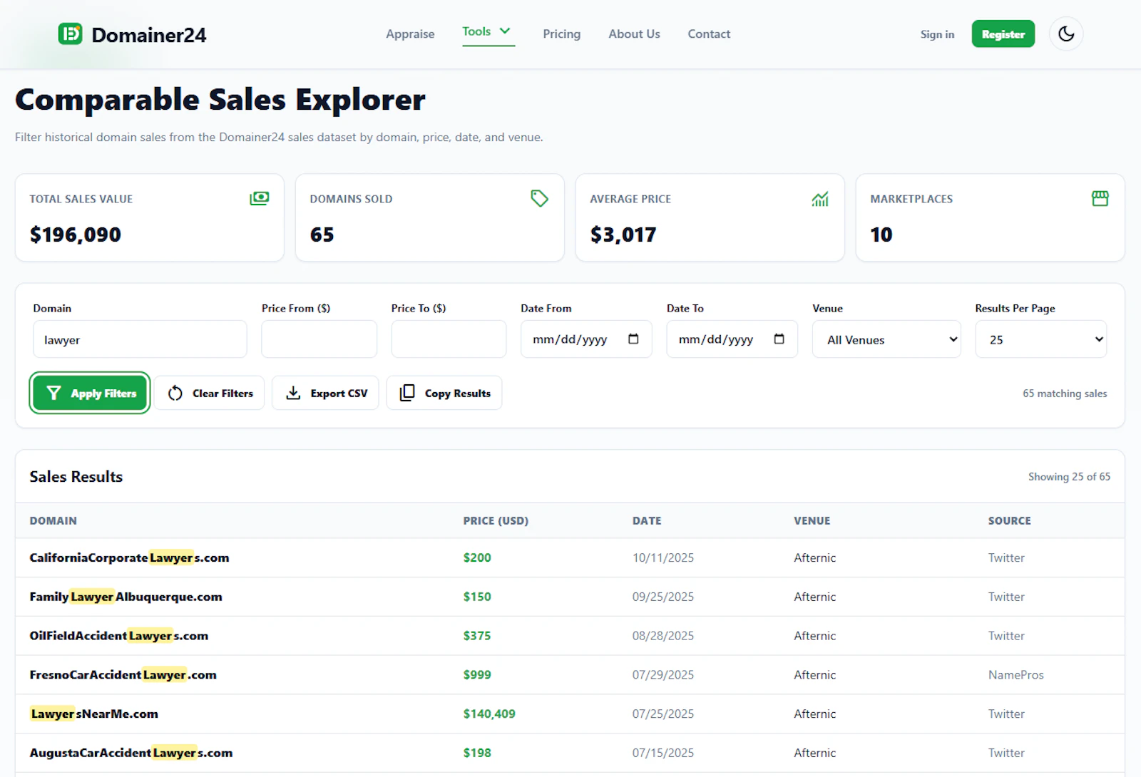 Domainer24 screenshot 5