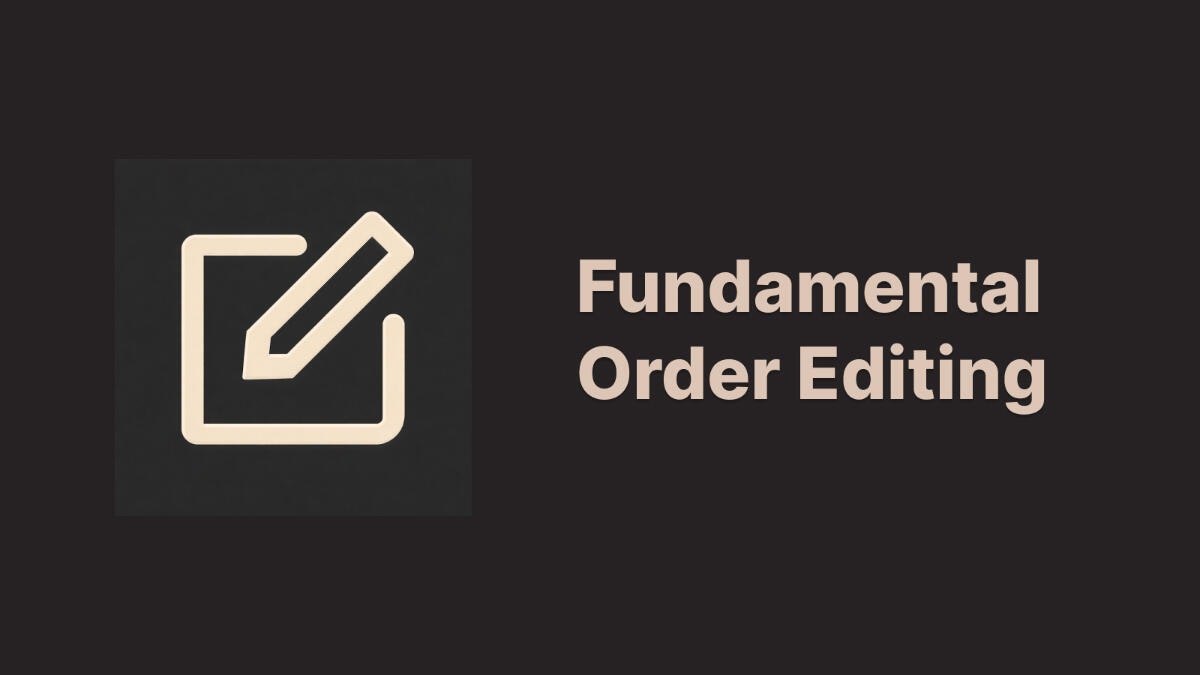 Fundamental Order Editing Shopify App gallery image