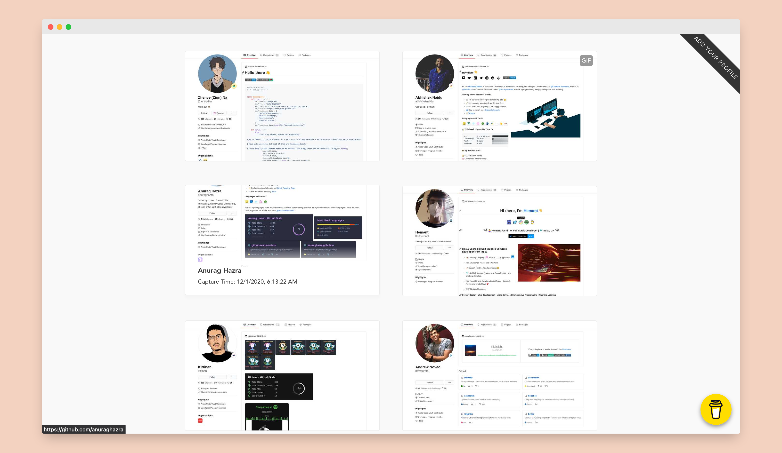 Awesome GitHub Profiles gallery image